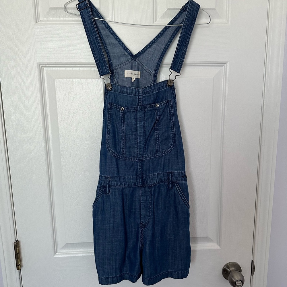 Azure Skies Jean Romper